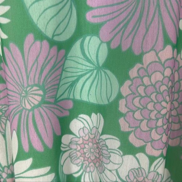 Floral Green Maxi Dress - Picture 8 of 9